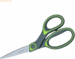 12 x Linex Universalschere 17,5cm Edelstahl grau/gr&uuml;n
