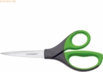 Connect Premiumschere 21 cm mit Designgriffen schwarz/gr&uuml;n