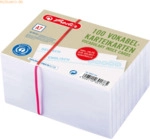 Herlitz Karteikarten / Vokabelkarten A7 liniert 200g/qm wei&szlig; VE=100 St