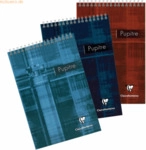 5 x Clairefontaine Spiralblock A5 liniert 80 Blatt farbig sortiert