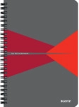 5 x Leitz Collegeblock Office A5 PP kariert rot