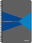 5 x Leitz Collegeblock Office A5 Karton liniert blau