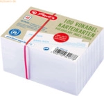Herlitz Karteikarten / Vokabelkarten A8 liniert 200g/qm wei&szlig; VE=100 St