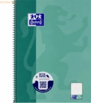 10 x Oxford Collegeblock Schule A4+ 80 Blatt 90g/qm dot-Lineatur gr&uuml;nb