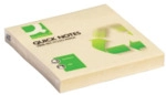 Q-Connect Haftnotizen Recycling - 76 x 76 mm gelb.