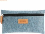 Herlitz Faulenzer flach Greenline RPET blau Polyester BxHxT 210x123x15
