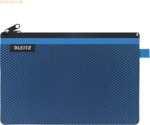 10 x Leitz Traveller Zip-Beutel Wow L 2 F&auml;cher 23x15cm 2 F&auml;cher blau