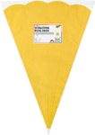 Folia Schult&uuml;ten Rohling - 68 cm sechseckig gelb 5er Pack.