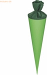 5 x Heyda Schult&uuml;te Filzverschluss Rohling 19x70cm gr&uuml;n