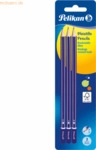 10 x Pelikan Bleistift GP 2B/B/HB blau VE=3 St&uuml;ck Blister