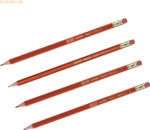 10 x Herlitz Bleistifte Scolair mit Radierer HB VE=4 St&uuml;ck
