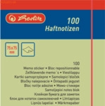 6 x Herlitz Haftnotizen 75x75mm gelb VE=100 Blatt