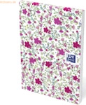 10 x Oxford Notizblock ForMe Floral A6 80 Blatt liniert 3 Designs sort