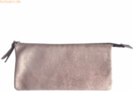4 x Clairefontaine Tasche Feder gro&szlig; mit 2 F&auml;chern Leder 22x11cm coppe