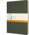 Moleskine Notizheft Cahier XL 19x25cm liniert Kartoneinband VE=3 St&uuml;ck