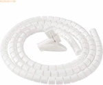 6 x Fellowes Kabelordner CableZip DM 20mm L&auml;nge 2m wei&szlig;