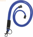 Tarifold Kompfort-Umh&auml;ngeband rund 5mm mit Karabiner/Schl&uuml;sselring bla
