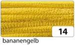 Folia Chenilledraht - 8 mm 10 St&uuml;ck bananengelb.