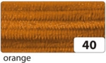Folia Chenilledraht - 8 mm 10 St&uuml;ck orange.