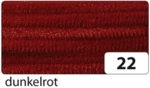 Folia Chenilledraht - 8 mm 10 St&uuml;ck dunkelrot.