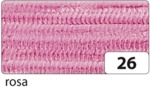 Folia Chenilledraht - 8 mm 10 St&uuml;ck rosa.
