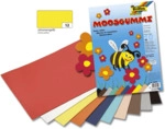 Folia Moosgummi - 29 x 40 cm zitronengelb.