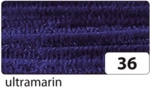 Folia Chenilledraht - 8 mm 10 St&uuml;ck ultramarin.