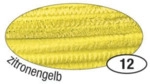 Folia Chenilledraht - 8 mm 10 St&uuml;ck zitronengelb.