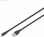 Assmann DIGITUS Lightning Silikon Kabel, USB-A - Lightning 1m, schwarz