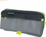 Herlitz Faulenzer mit 2 Au&szlig;entaschen grey/neon Polyester BxHxT 210x110
