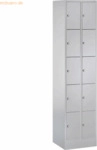 CP F&auml;cherschrank 8070020S10000 auf Sockel 10 F&auml;cher lichtgrau/lichtgra