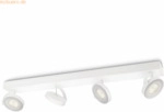 Signify Philips myLiving LED Spot Clockwork 4flg 2000lm Wei&szlig;