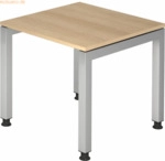 mcbuero.de Schreibtisch 80x80cm Eiche