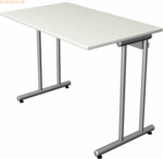 Kerkmann Schreibtisch SmartOffice C-Fu&szlig;-Gestell 100x60x75cm wei&szlig;
