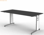 Kerkmann Schreibtisch StageOne Form 4 BxT180x80cm anthrazit