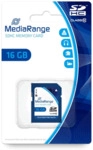 MediaRange SDHC Speicherkarte Klasse 10 16GB.