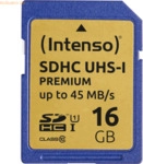 Intenso International Intenso 16GB SDHC UHS-I Premium Secure Digital C