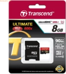 Transcend Transcend 8GB microSDHC Class 10 UHS-I + SD-Adapter