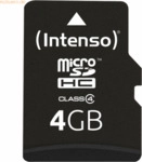 Intenso International Intenso 4GB microSDHC Class 4 + SD-Adapter