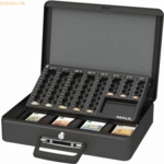 Maul Geldkassette mit Euro-Z&auml;hl-Einsatz 37x29x12cm schwarz