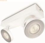 Signify Philips Clockwork LED Spot 2flg 1000lm WarmGlowDimmen Wei&szlig;