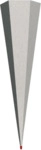 ROTH Schult&uuml;tenrohling grau - eckig 85 cm