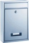 Alco Briefkasten Metall lackiert 215x85x320mm silber