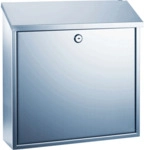 Alco Briefkasten Edelstahl rostfrei 360x100x360mm silber