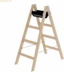 Munk Stehleiter Holz 33208 2x4 Sprossen