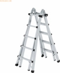 Munk Teleskopleiter 32017 oTraverse 4x5 Sprossen