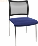 2 x Topstar Besucherstuhl Visit 10 NV290 G260 4Fu&szlig; blau