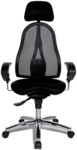 Topstar Drehstuhl Sitness 45 - schwarz mit Armlehnen.