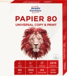 5 x Avery Zweckform Kopierpapier A4 80 g/qm wei&szlig; VE=500 Blatt