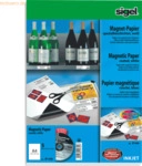 Sigel Magnet-Papier A4 380qm wei&szlig; InkJet VE=5 Blatt